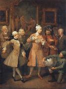 William Hogarth The morning reception oil on canvas